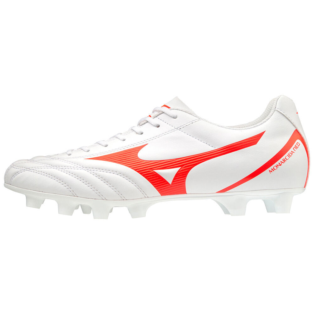 Mizuno Men's Monarcida Neo Select Soccer Cleats White/Coral (P1GA202564-WQA)